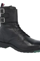 skórzane čevlji Tommy Hilfiger 	črna	