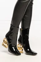 Usnjeni škornji Dolce & Gabbana 	črna	