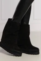 Usnjeni škornji RENNA Casadei 	črna	