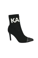 Škornji PANDORA | z dodatkom usnja Karl Lagerfeld 	črna	