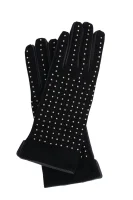 skórzane rokavice TWINSET 	črna	