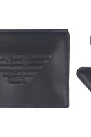 denarnica+obesek za ključe Emporio Armani 	črna	