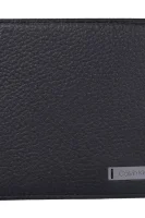 skórzany denarnica pebble Calvin Klein 	črna	