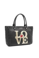 nakupovalna torba super love Love Moschino 	črna	