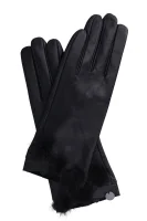 skórzane rokavice Liu Jo 	črna	