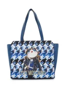 nakupovalna torba Love Moschino 	modra	