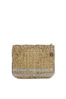 naramna torba/ damska torbica brez ročajev gigi hadid sequin stripe Tommy Hilfiger 	zlata	