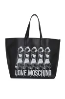 dvostranska nakupovalna torba item Love Moschino 	črna	