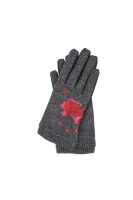 rokavice red flowers Desigual 	siva	