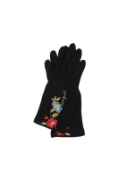wełniane rokavice caribou touch screen Desigual 	črna	