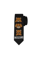 jedwabny kravata Moschino 	črna	