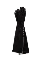 skórzane rokavice Elisabetta Franchi 	črna	