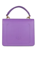 Usnjena naramna torba LOVE MINI TOP HANDLE SIMPLY 4 Pinko 	vijolična	