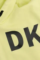 Obleka DKNY Kids 	barva limete	