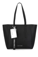 nakupovalna torba + torbica za okoli pasu ck base Calvin Klein 	črna	
