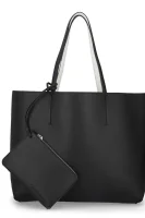 dvostranska nakupovalna torba + torbica za okoli pasu Calvin Klein 	črna	