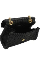 Usnjena naramna torba + torbica Dolce & Gabbana 	črna	