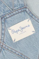 Obleka CHICAGO PINAFORE | denim Pepe Jeans London 	svetlo modra barva	