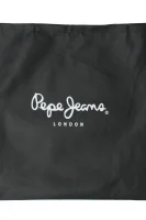 usnjena aktovka fatima Pepe Jeans London 	črna	