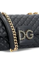 skórzana naramna torba/naramna torba dg millennials Dolce & Gabbana 	črna	