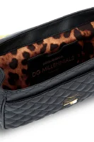 skórzana naramna torba/naramna torba dg millennials Dolce & Gabbana 	črna	