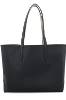 dvostranska nakupovalna torba + torbica Lacoste 	črna	