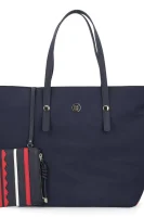 nakupovalna torba + torbica za okoli pasu Tommy Hilfiger 	temno modra	