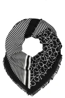 ovratna ruta printed ck scarf Calvin Klein 	črna	