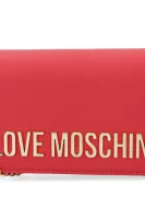 damska torbica brez ročajev/denarnica Love Moschino 	rdeča	