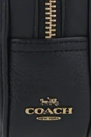 torbica za okoli pasu nyl | z dodatkom usnja Coach 	črna	