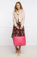 Usnjena nakupovalna torba Central Coach 	roza	