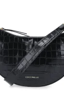 usnjena naramna torba anais Coccinelle 	črna	