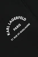 Hlače trenirka | Regular Fit Karl Lagerfeld Kids 	kaki barva	