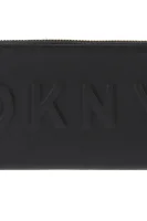 denarnica tilly lg zip around DKNY 	črna	