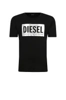 t-shirt tfoil | regular fit Diesel 	črna	