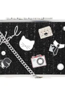 naramna torba/damska torbica brez ročajev Karl Lagerfeld 	črna	