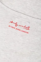 majica jasmine andy warhol | regular fit Pepe Jeans London 	siva	