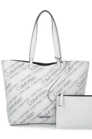 nakupovalna torba + torbica za okoli pasu inside out Calvin Klein 	pepelnata	