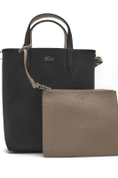 Dvostranska nakupovalna torba + torbica za okoli pasu Lacoste 	črna	