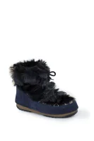 zimski čevlji low fur Moon Boot 	temno modra	