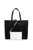 dvostranska nakupovalna torba + organizer Calvin Klein 	črna	