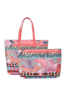 dvostranska nakupovalna torba 2w1 dis01 Versace Jeans 	koralna	