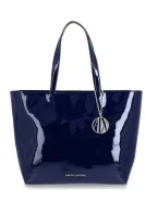 nakupovalna torba Armani Exchange 	temno modra	