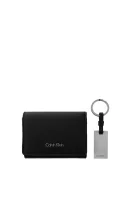denarnica + obesek za ključe Calvin Klein 	črna	