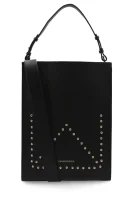 skórzana nakupovalna torba Emporio Armani 	črna	