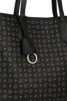Nakupovalna torba + torbica za okoli pasu Pollini 	črna	