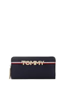skórzany denarnica Tommy Hilfiger 	temno modra	