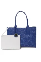 nakupovalna torba + torbica za okoli pasu Emporio Armani 	modra	