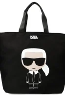 nakupovalna torba ikonik Karl Lagerfeld 	črna	