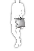 nahrbtnik/nakupovalna torba Love Moschino 	srebrna	